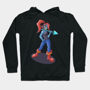 Undyne strikes a pose Hoodie